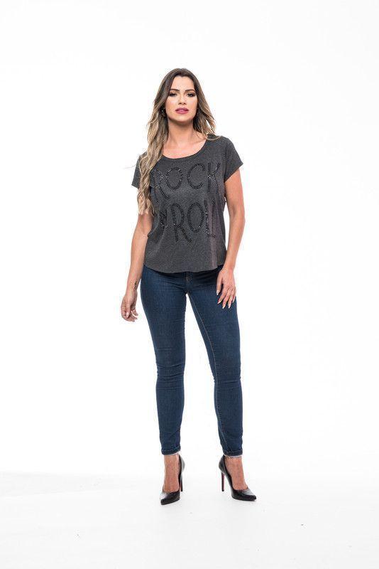 POLERA MC PEDRERIA ROCK LETTERS GRAY  RC-17-1