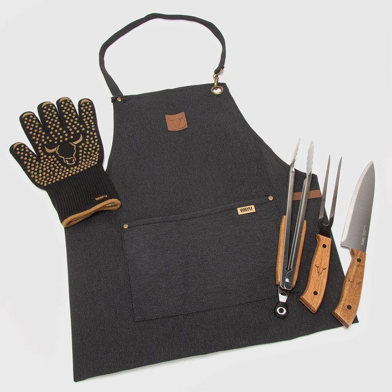 Set Parrillero 338 WAYU 4 Piezas Profesional-0