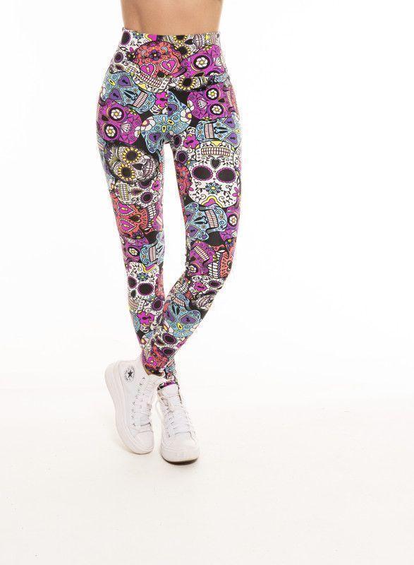 CALZA LEGGINS  ESTAMPADO   CALAVERA-0