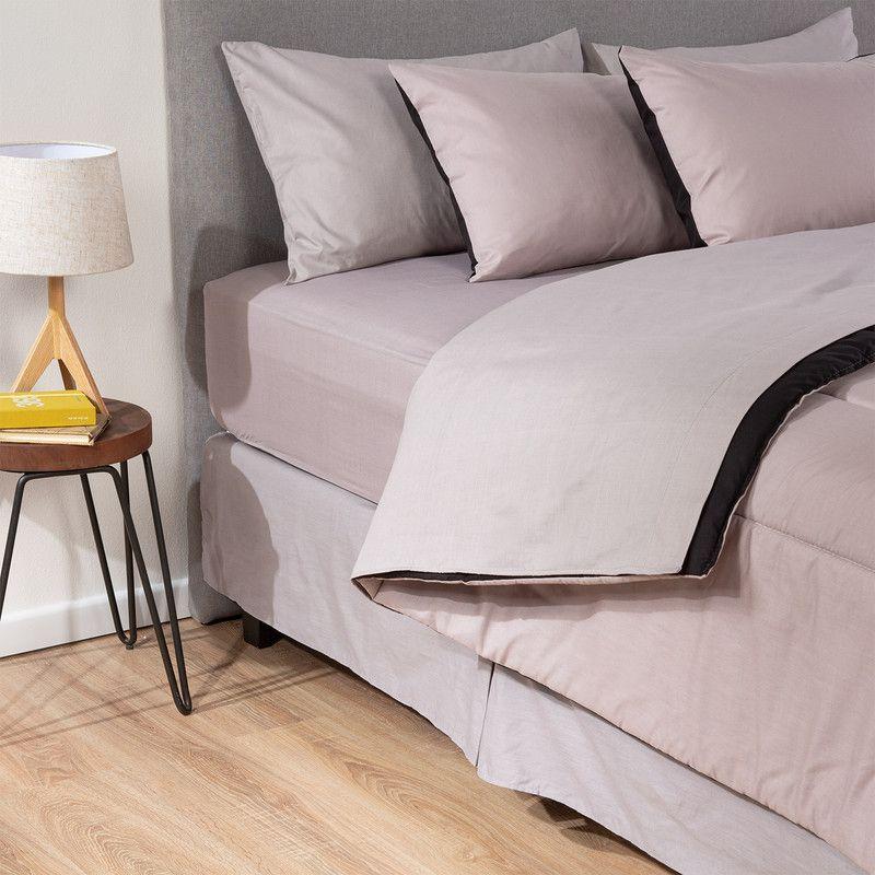 COMBO 21 PLUMON BICOLOR GRIS NEGRO 1.5 PLAZAS-0