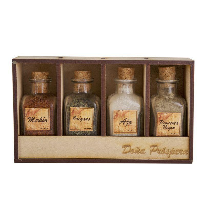 Set Parrillero 234 Wayu + Mix Sales Gourmet 6 Piezas Profesional-3