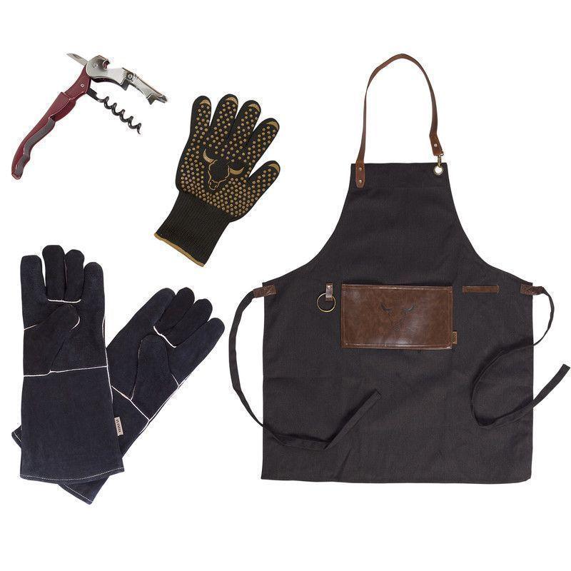 Set Parrillero 320  Wayu 4 Piezas Profesional-0