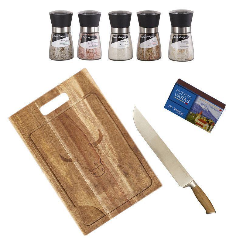 Set Parrillero 190 WAYU + Mix Sales Gourmet 8 Piezas-0