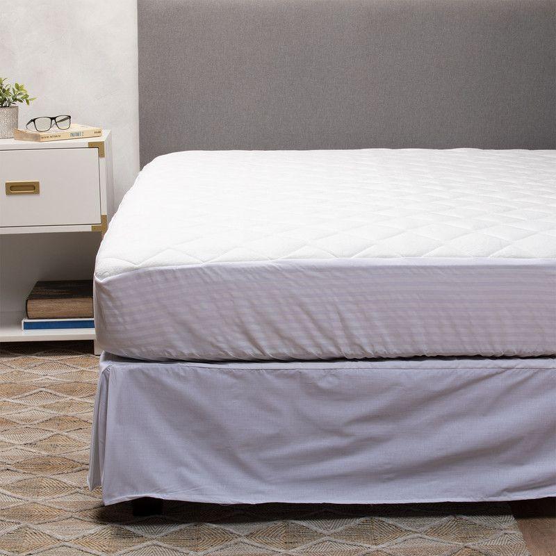 Cubrecolchon Jacquard Premium + Faldon Blanco Arthome 1 Plaza-0