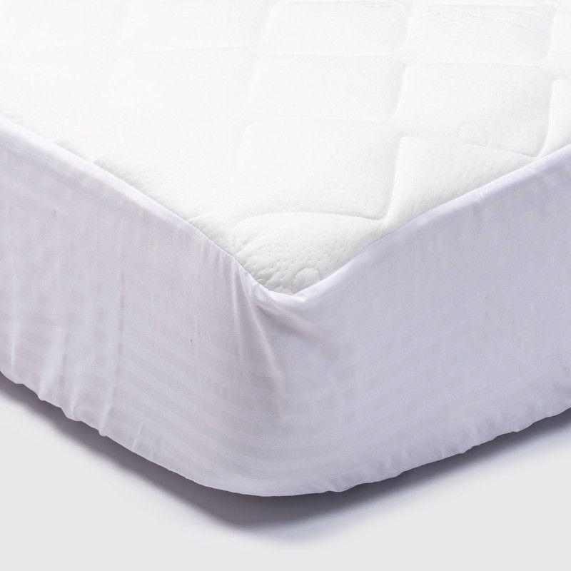 Cubrecolchon Jacquard Premium + Faldon Blanco Arthome 1 Plaza-2