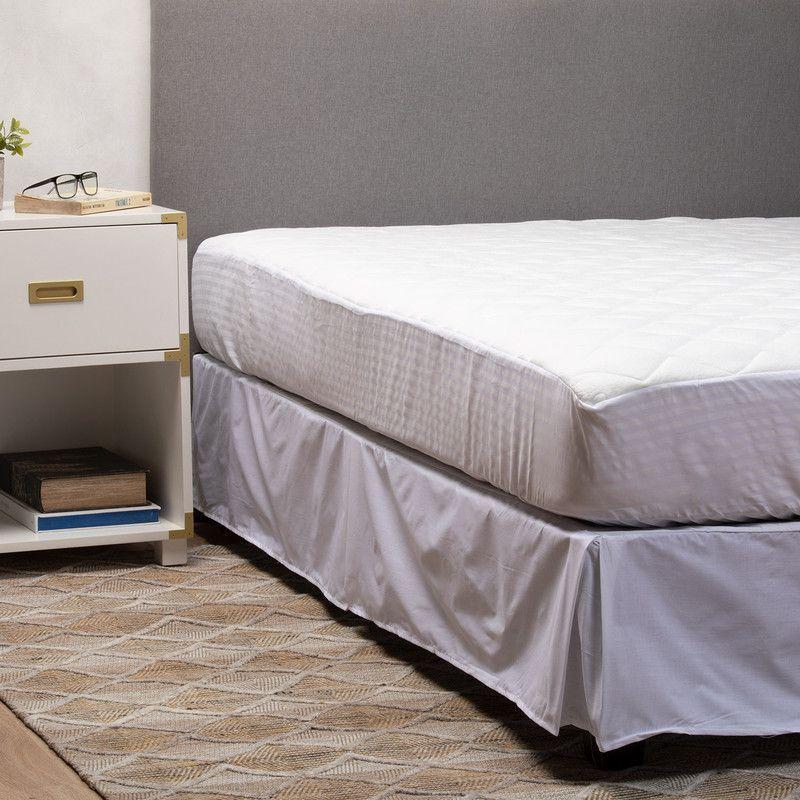 Cubrecolchon Jacquard Premium + Faldon Blanco Arthome 1 Plaza-1