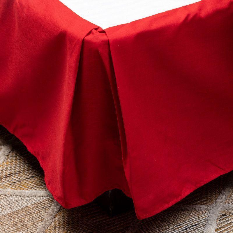 Cubrecolchon + Faldon Rojo Arthome King-5
