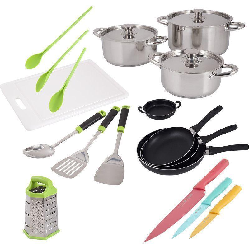 Bateria de Cocina + Utensilios 21 Piezas AH16 - ArtHome-0