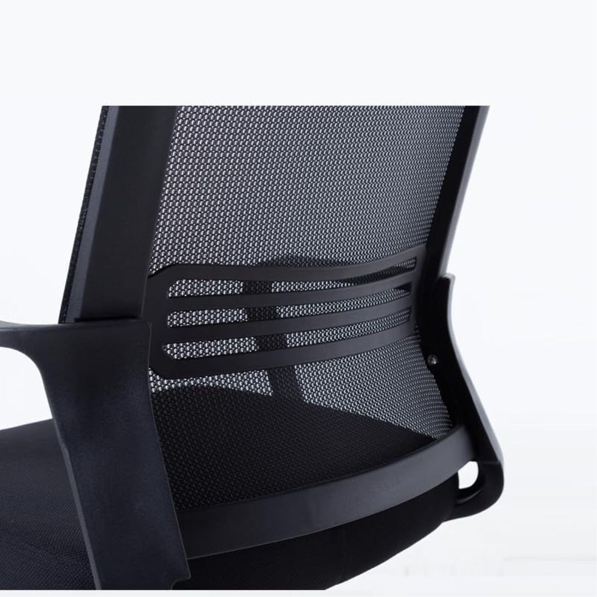 Silla de Oficina Negra Ergonómica Ajustable Santiago-7