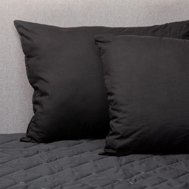 Pack 2 Almohadas Negro + Cubrecolchon Negro 2 Pl Arthome-2
