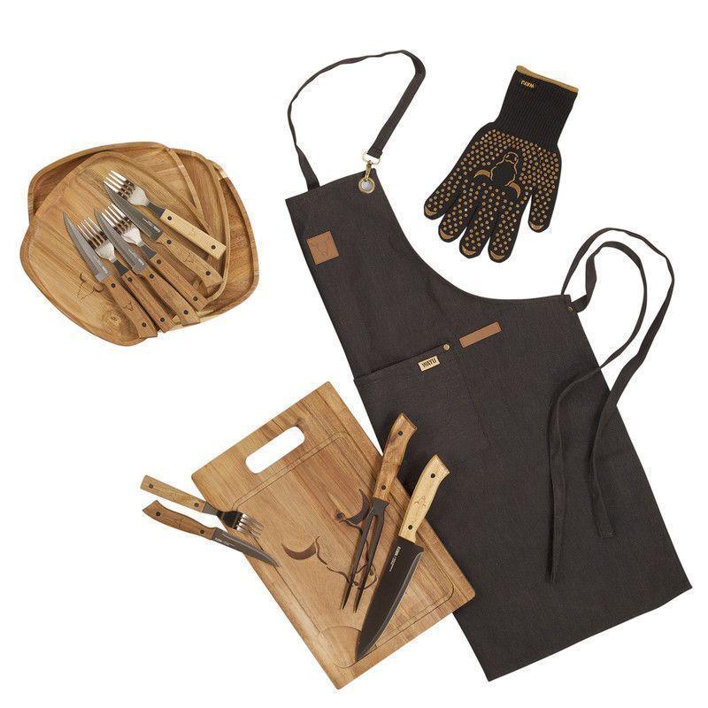 Set Parrillero 36 WAYU 9 Piezas Profesional-0