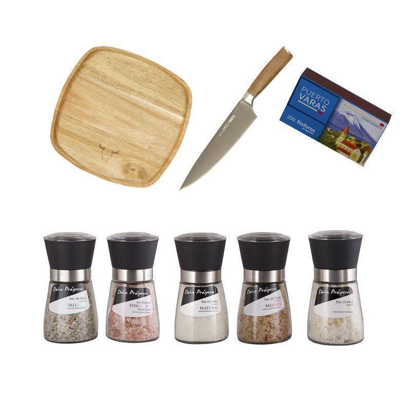 Set Parrillero 170 WAYU + Mix Sales Gourmet 8 Piezas-0