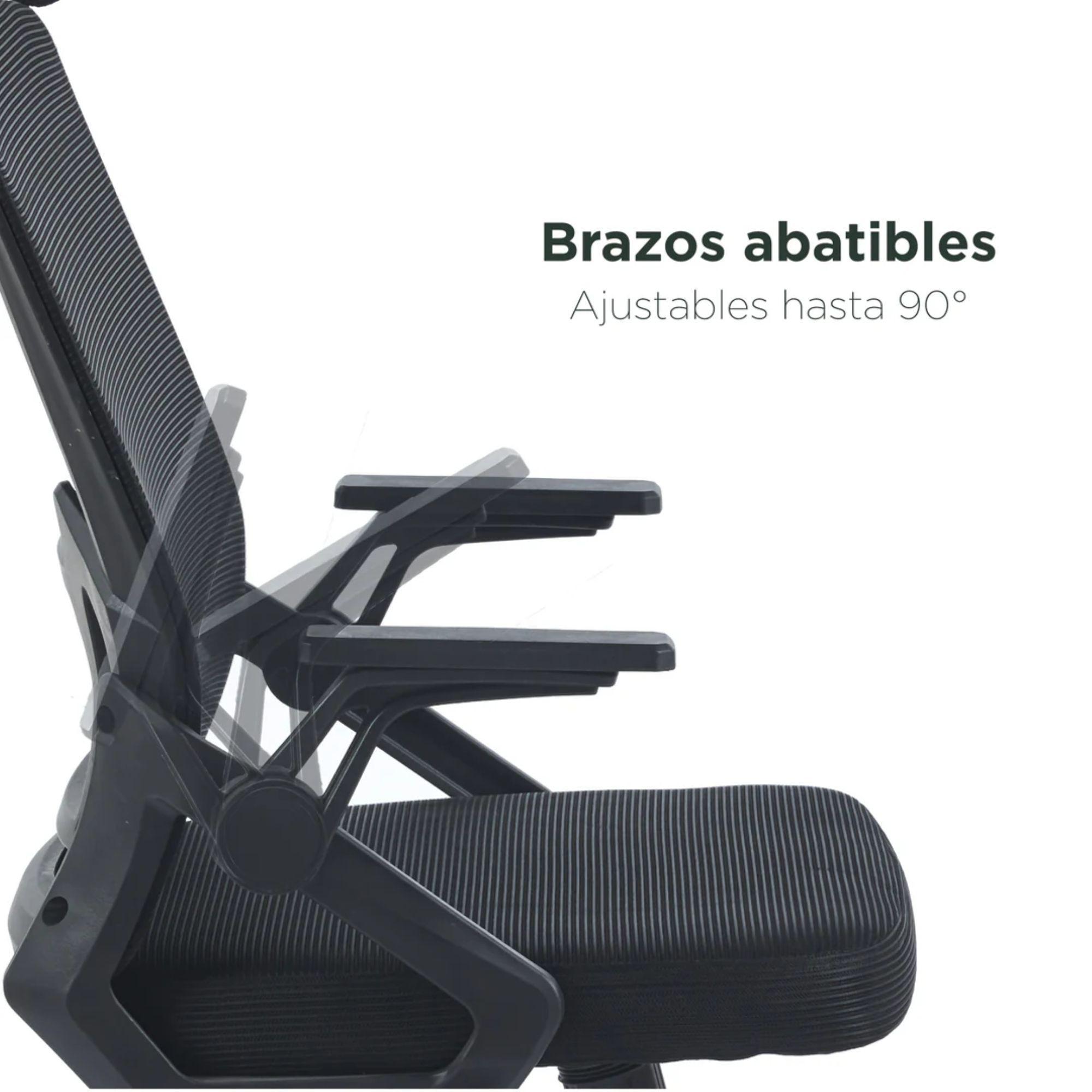 SILLA DE OFICINA EJECUTIVA MONTREAL ERGONOMICA COLOR NEGRO BM-808-1