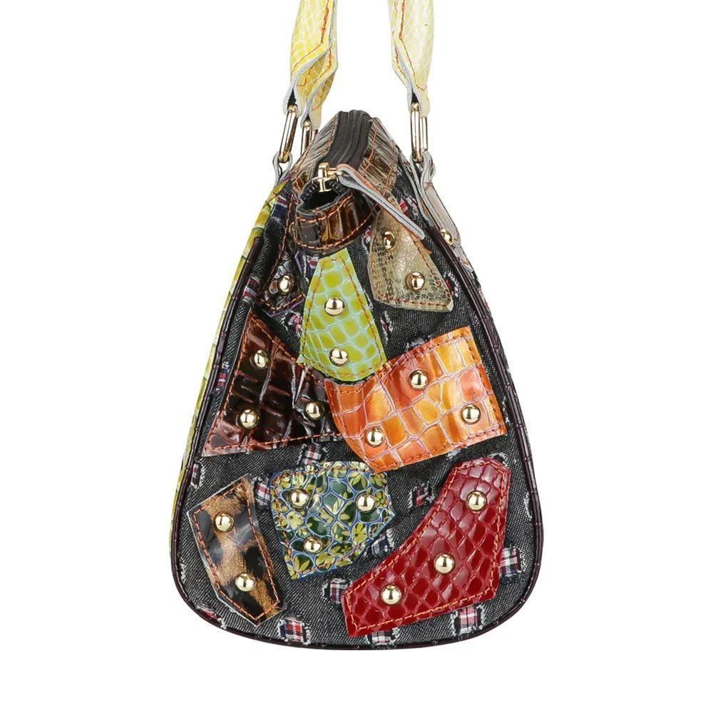 Cartera de cuero genuino Carmesi estilo vintage-2