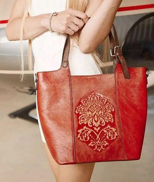 cartera bolso para Mujer de Cuero de vaca Estilo Retro Casual-4