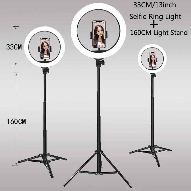 Aro de luz LED para selfie con Trípode-4