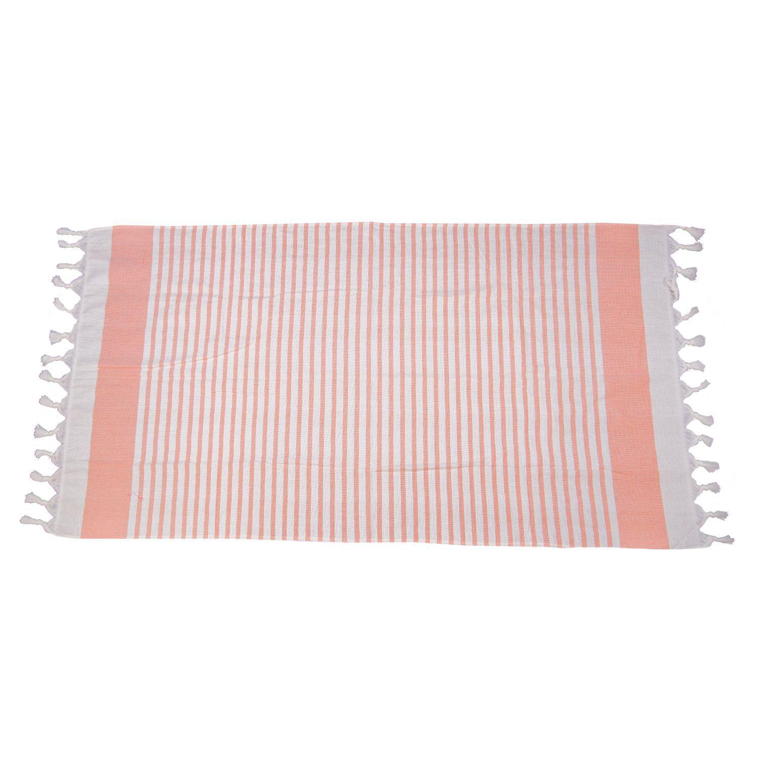 Toalla Turca Rayados Naranjo-1