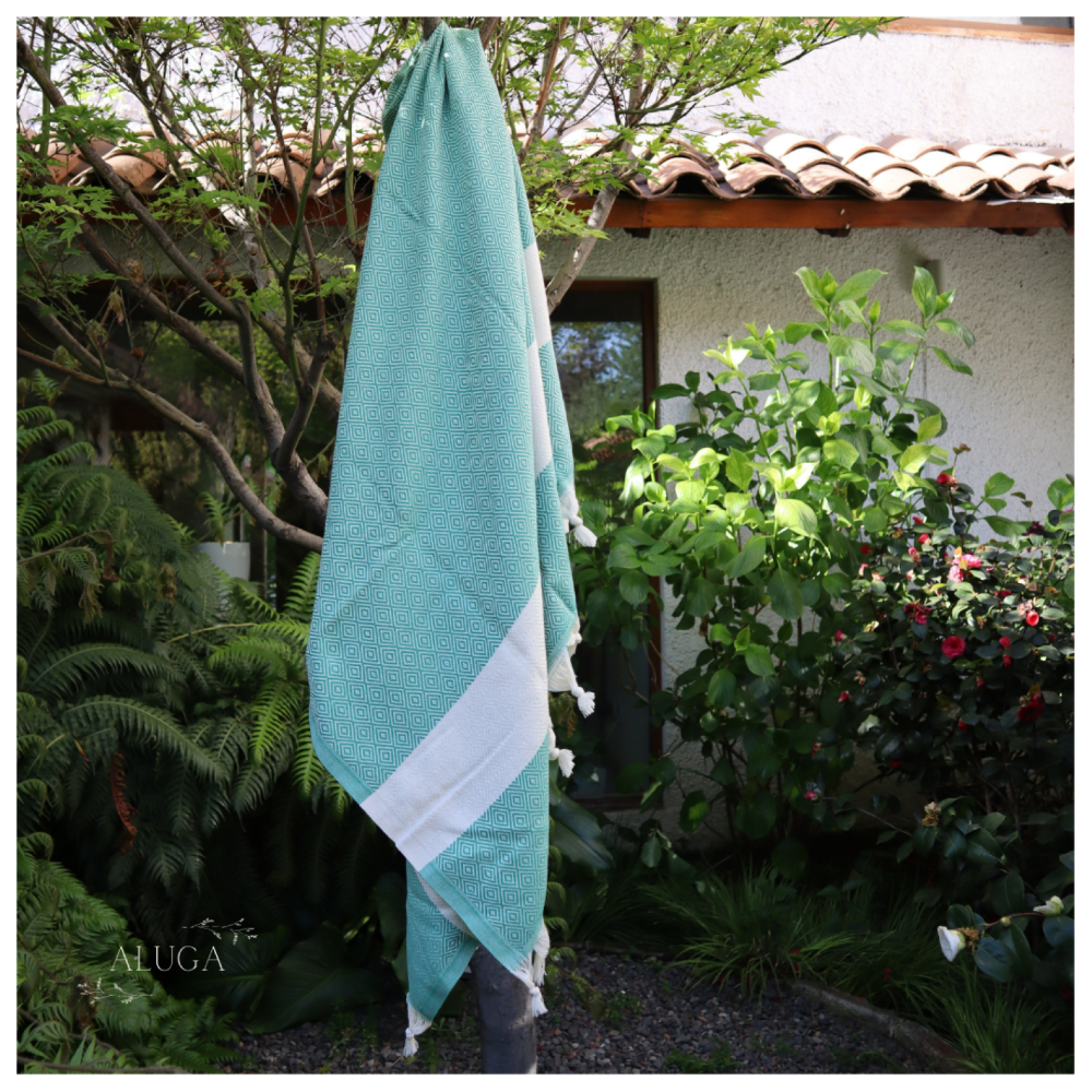 Toalla Turca Reversible Verde-3