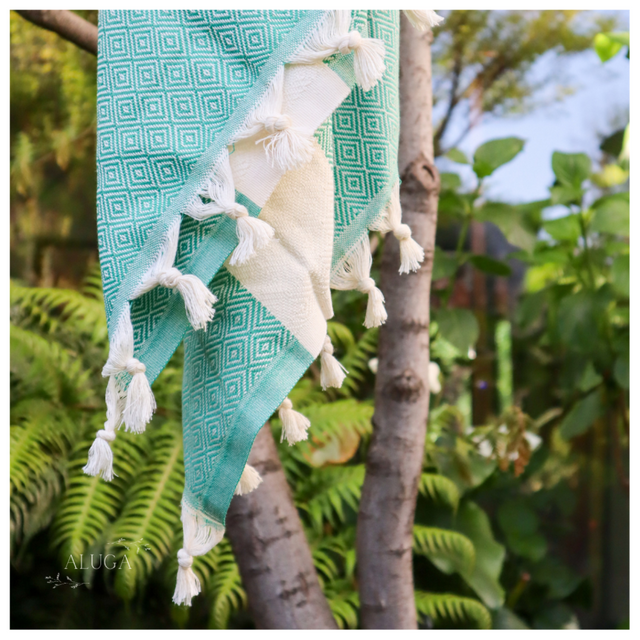 Toalla Turca Reversible Verde-2