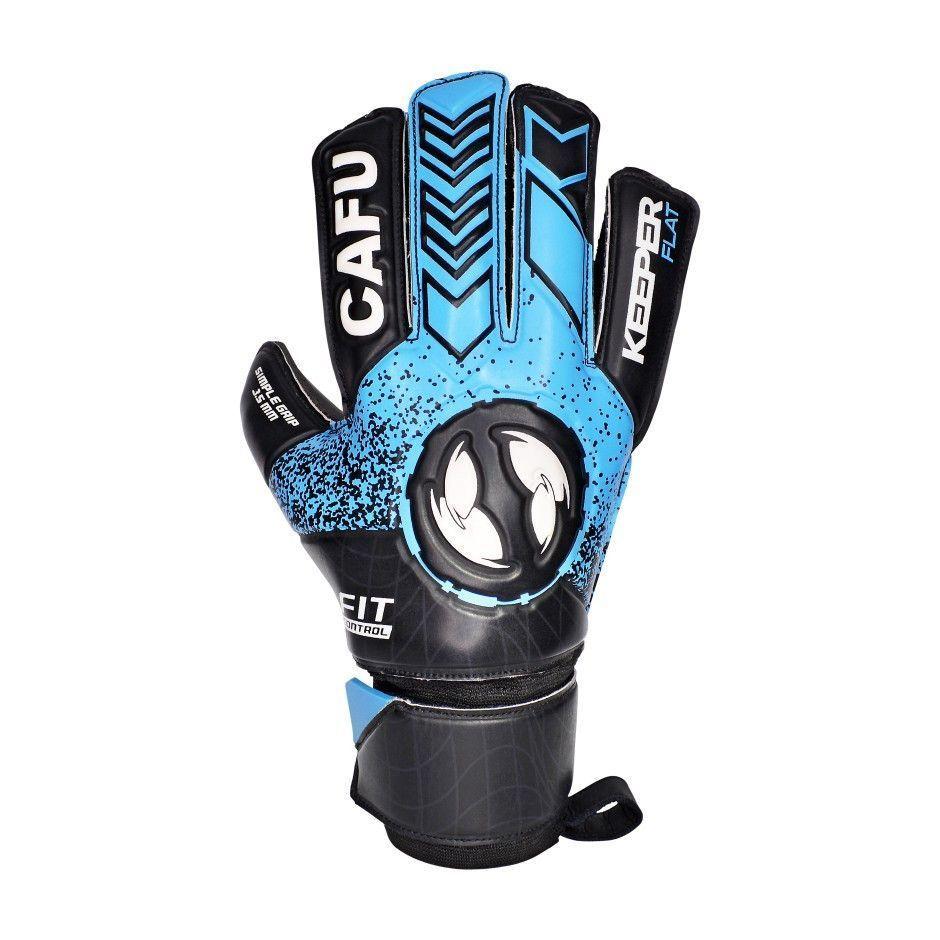 Guante Arquero Infantil Cafu Keeper Flat Negro/Celeste-3