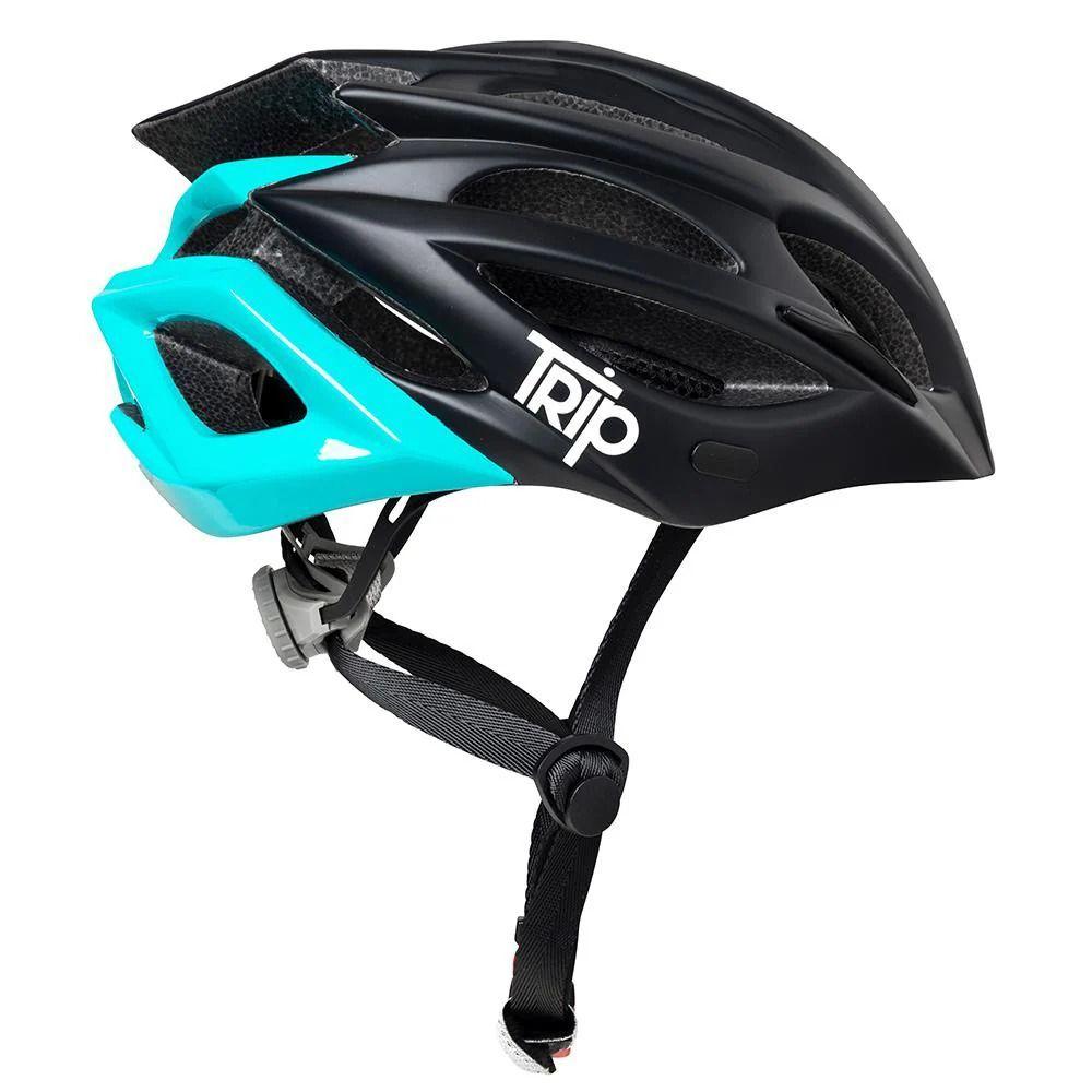 Casco Bicicleta MTB Trip Delirium Black/Turq-2
