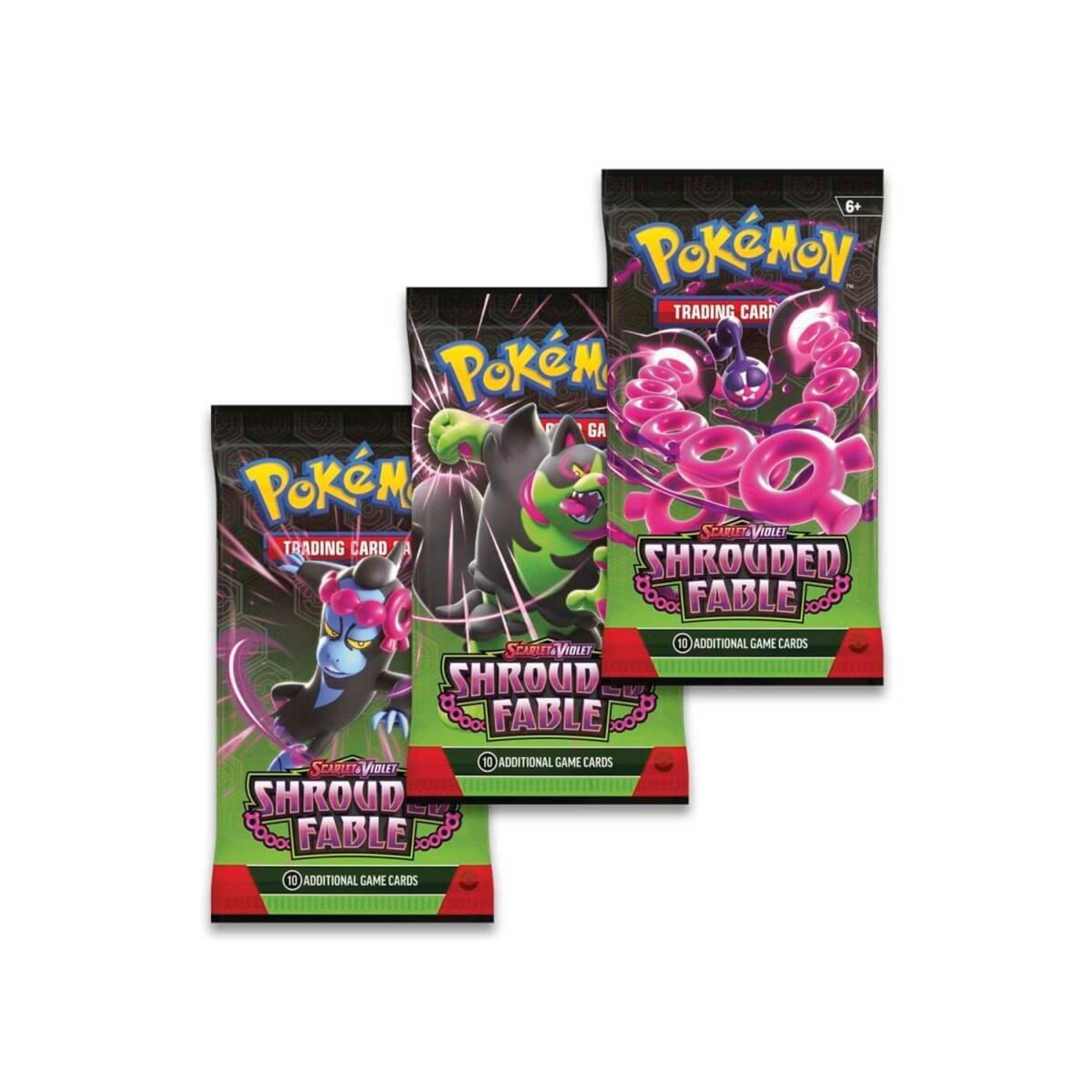 Pokemon tcg scarlet violet shrouded fable 3pk blister español-1