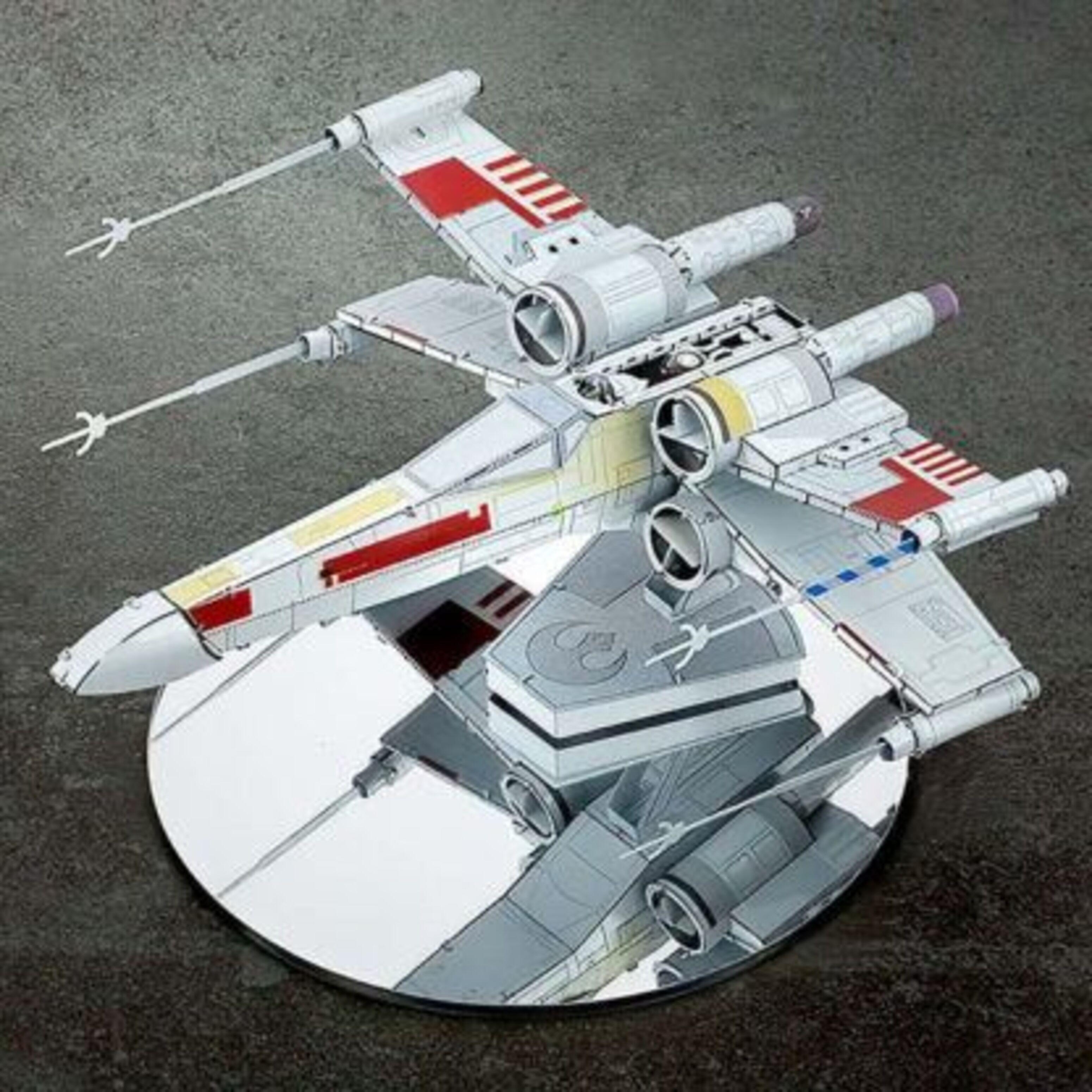 Puzzle 3d metálico premium x wing starfighter star wars-3