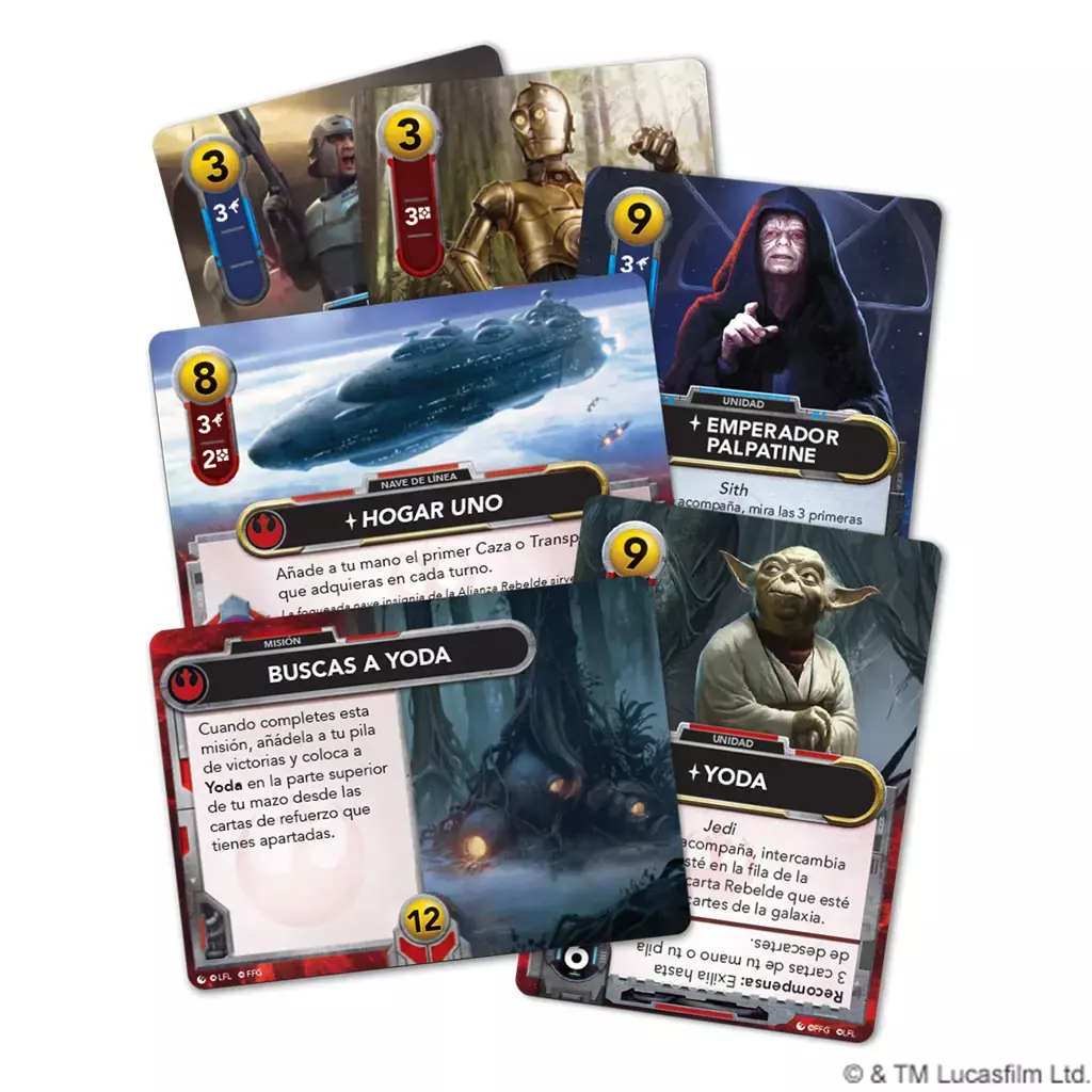 STAR WARS THE DECKBUILDING GAME REBEL AND EMPIRE EXPANSION -  Juego de cartas-1