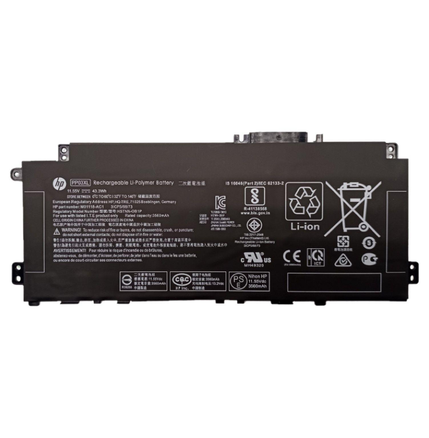 BATERIA HP 14-DV 14-DK ORIG 3 CELDAS PP03XL-0