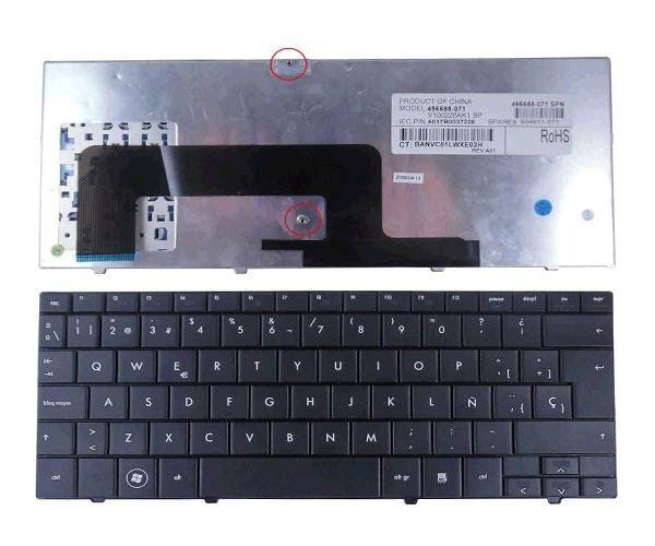 TECLADO HP MINI 700 1000 1100 ESPA OL NEGRO-0