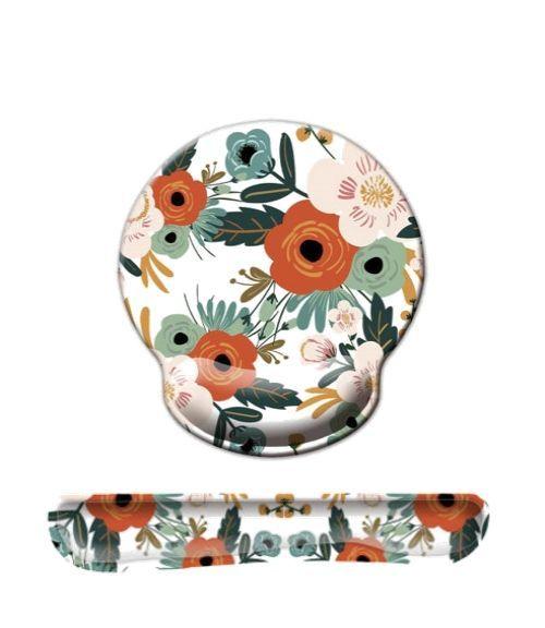 Reposa Muñecas Para Teclado + Mouse Pad Con Apoya Muñeca Diseño Primavera-1