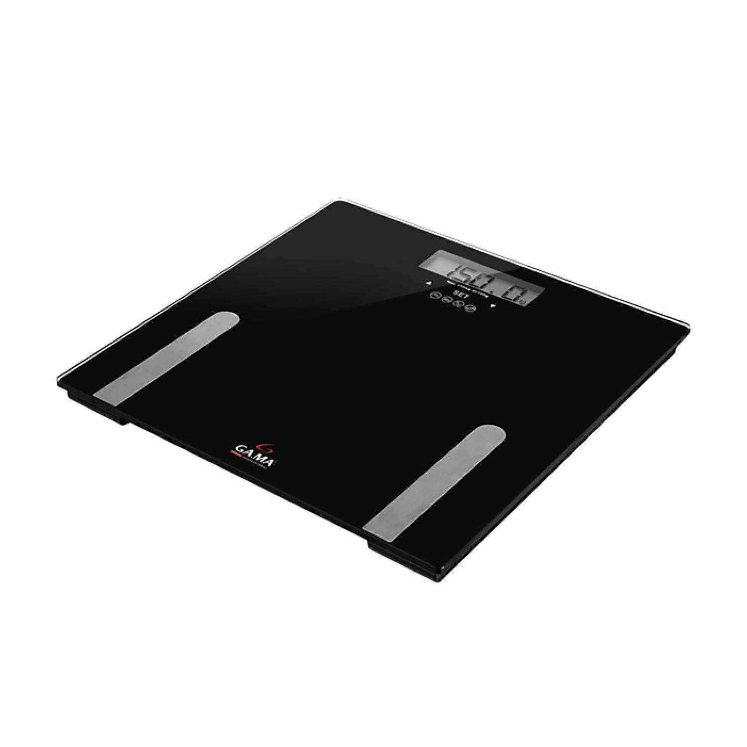 Pesa Balanza Digital Peso Grasa Masa Muscular 150Kg SCF2000 Negro Gama-0