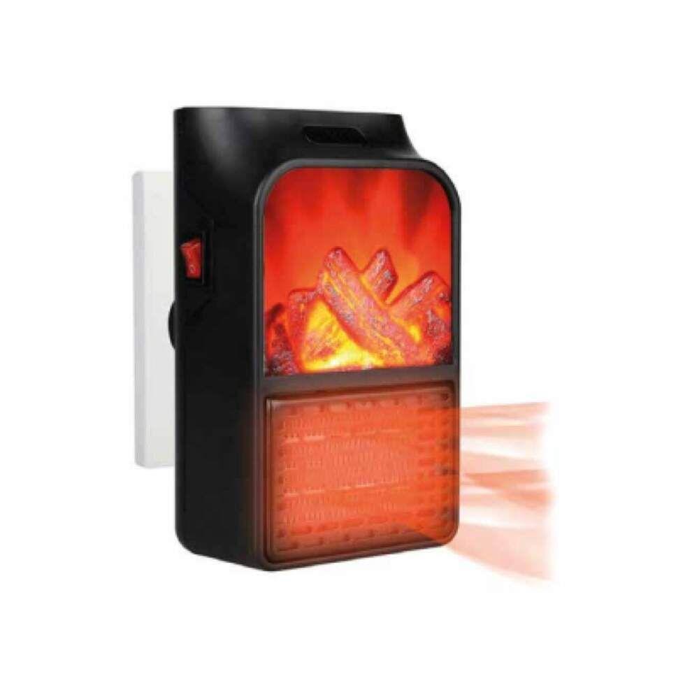 Mini Calefactor Portátil De Temperatura Ajustable Color Negro Doma-0