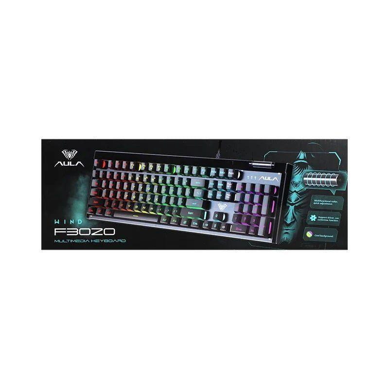 Teclado Membrana AULA F3020 Layout Rainbow . Full Size RGB-2