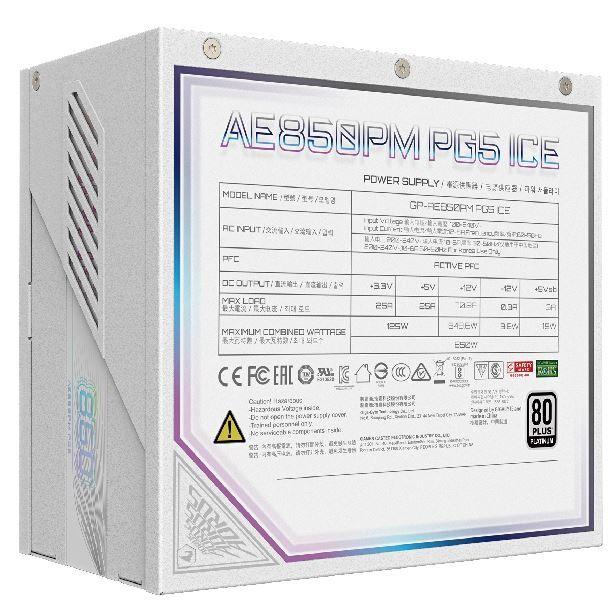 Fuente de Poder AORUS ELITE P850W ICE 850W 80 PLUS Platinum-2