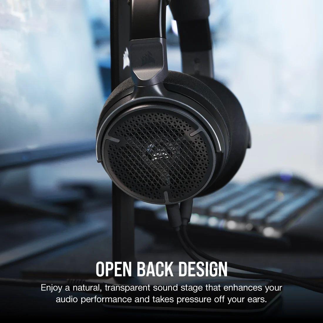 Audífonos Gamer Corsair VIRTUOSO PRO Open-Back Grafeno Negro-2