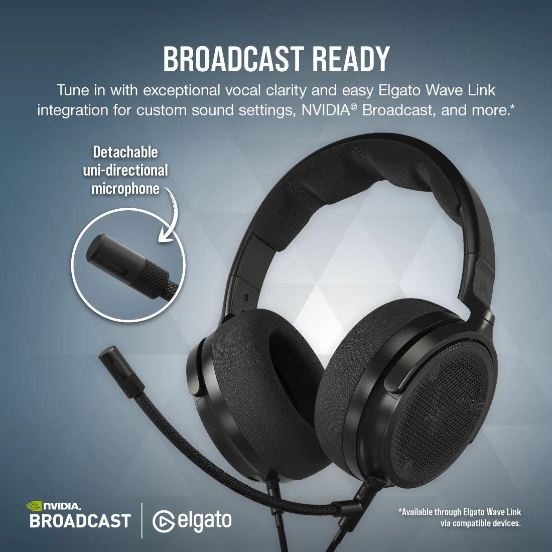 Audífonos Gamer Corsair VIRTUOSO PRO Open-Back Grafeno Negro-3