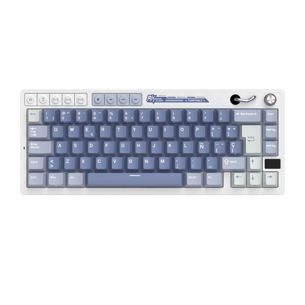 Teclado Mecánico Royal Kludge RK M65 Ocean 65% RGB Azul-0