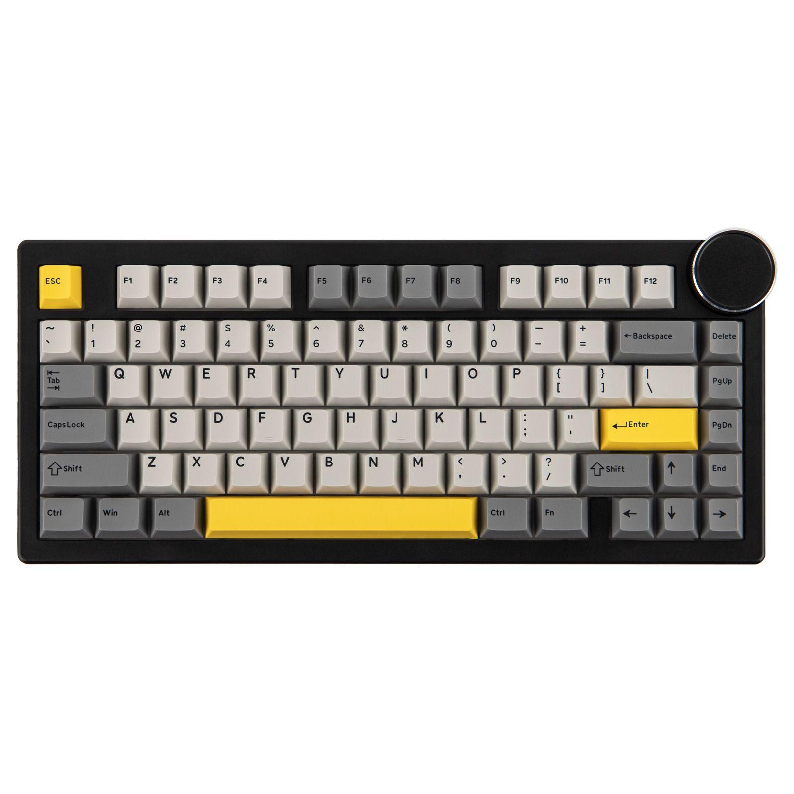 Teclado Mecánico Ajazz AK820 V2 Peach 75% RGB Negro-0