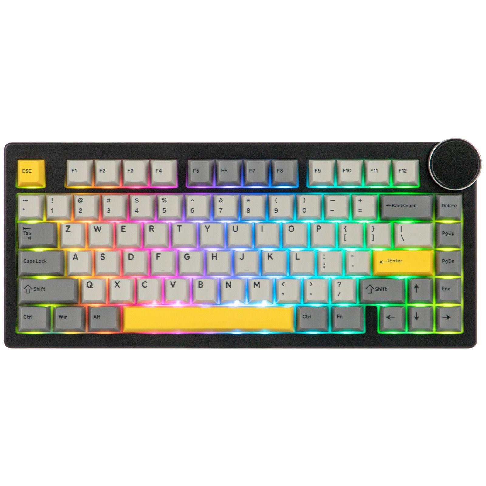 Teclado Mecánico Ajazz AK820 V2 Peach 75% RGB Negro-3
