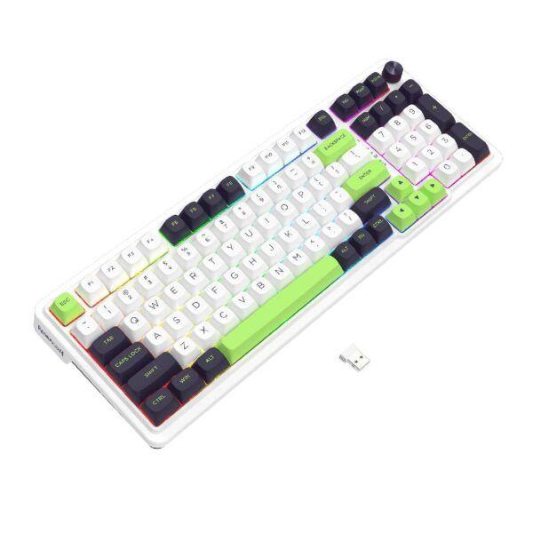 Teclado Mecánico Redragon Eisa Wireless Mint Mambo Full Size-2