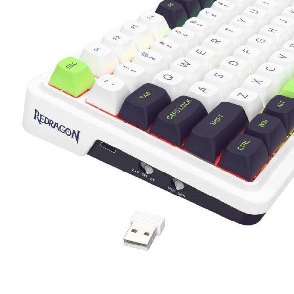 Teclado Mecánico Redragon Eisa Wireless Mint Mambo Full Size-7