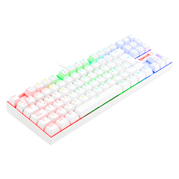 Teclado Mecánico Redragon Kumara K552 White RGB Switch Blue-1