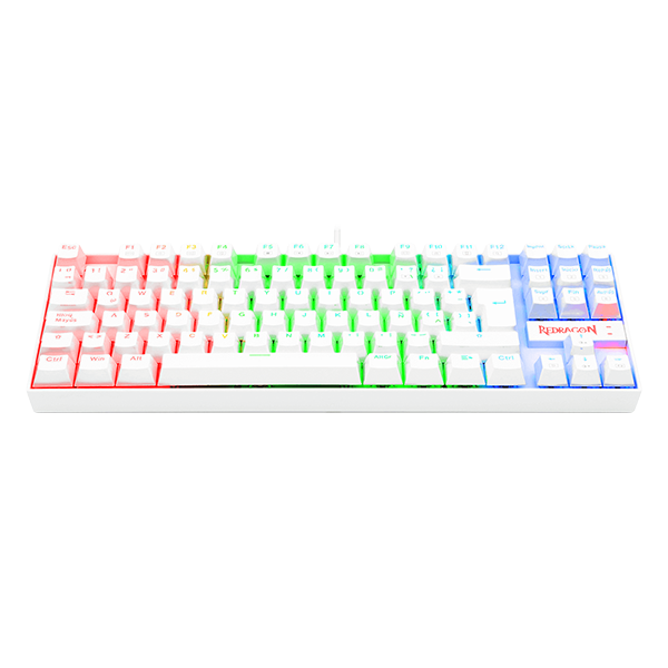 Teclado Mecánico Redragon Kumara K552 White RGB Switch Blue-2