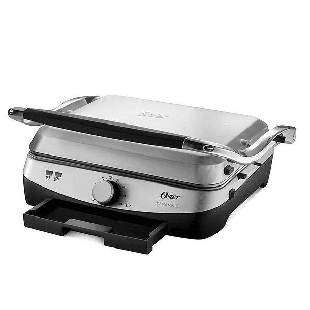 Parrilla Oster Eléctrica Biocerámica Multiuso 4881 Color Plateado-2