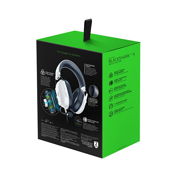 Audífono Gamer Razer BlackShark v2 X White Edition-5