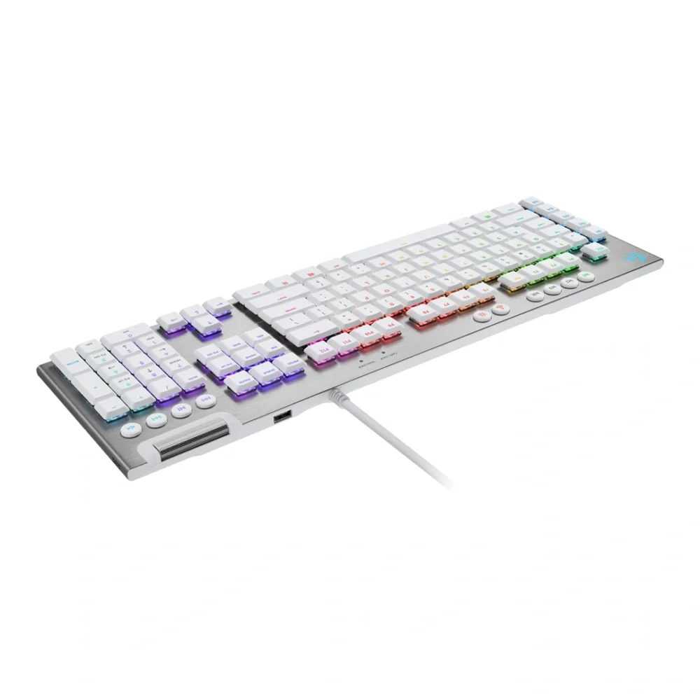 Teclado Mecánico Logitech G815 Lightsync RGB White Switch Brown (En)-2