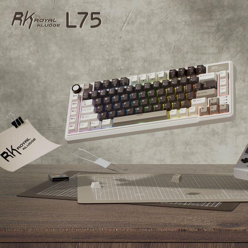 Teclado Mecánico Royal Kludge L75 8000 75% RGB Negro-2