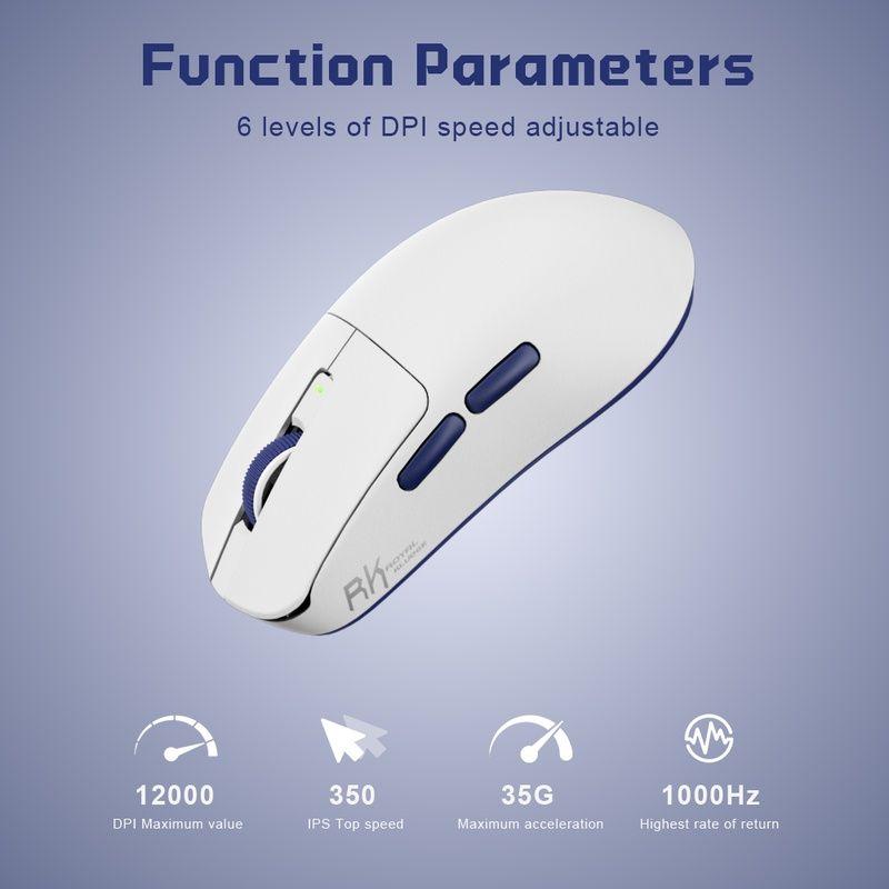 Mouse Royal Kludge RKM30 12000 41g Wireless Blanco-4