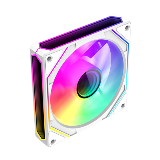 Ventilador Gamemax PC ARGB FN12A S8I 120mm Blanco-1